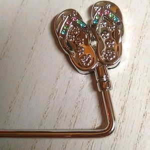 😻 3 For $15 Bling Flip Flop Purse Hook/Hanger
